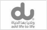 du telecommunications company logo UAE mobile, fixed line, broadband services provider
